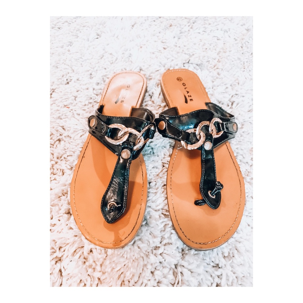 Glaze strappy sandals
